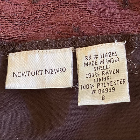 Y2K 90s Newport News Beaded Chiffon Lace Maxi Dress Fairycore Dark Florals VTG 8 - Picture 5 of 7